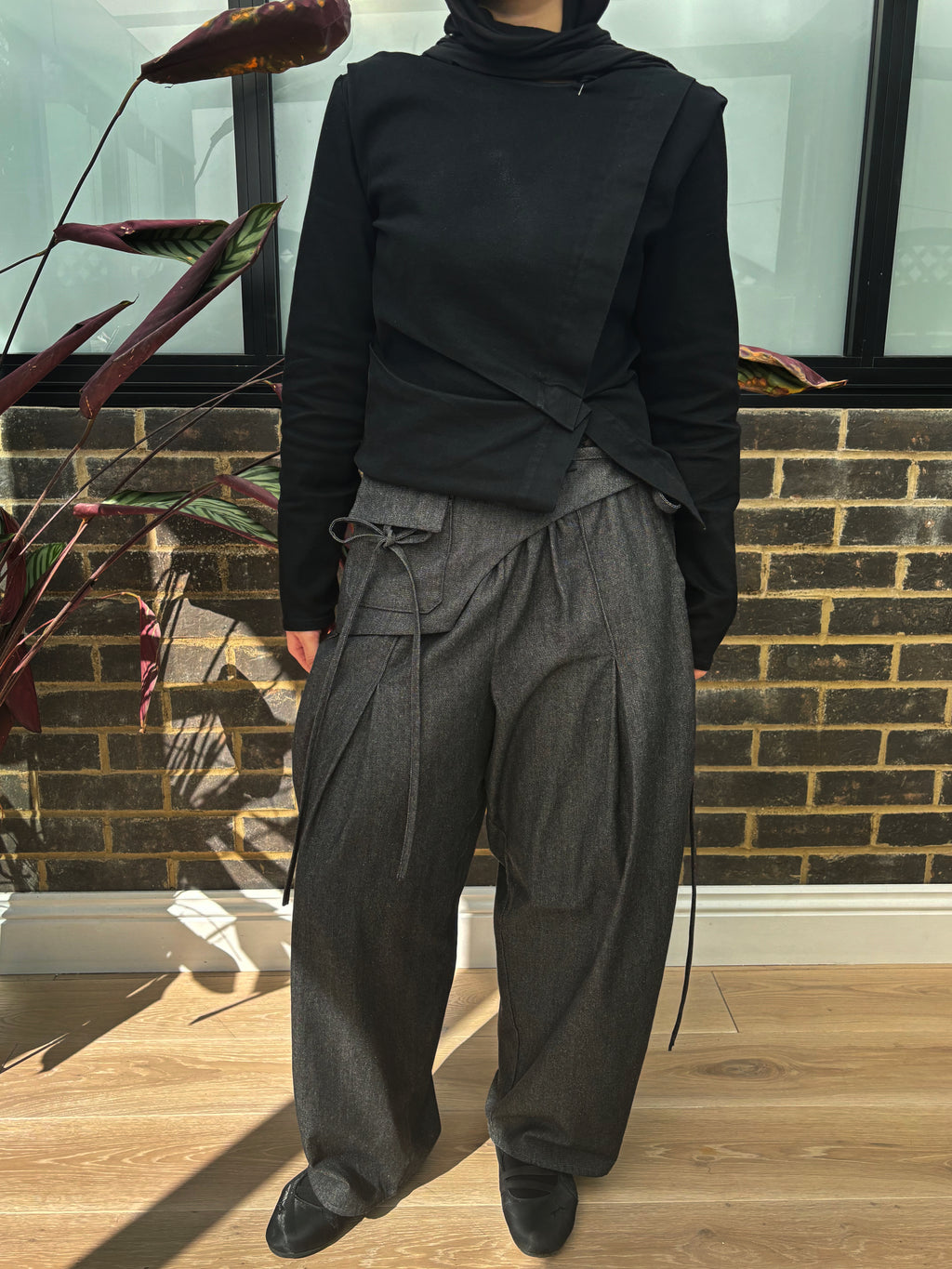 Aya Kaya Trousers Set in Denim