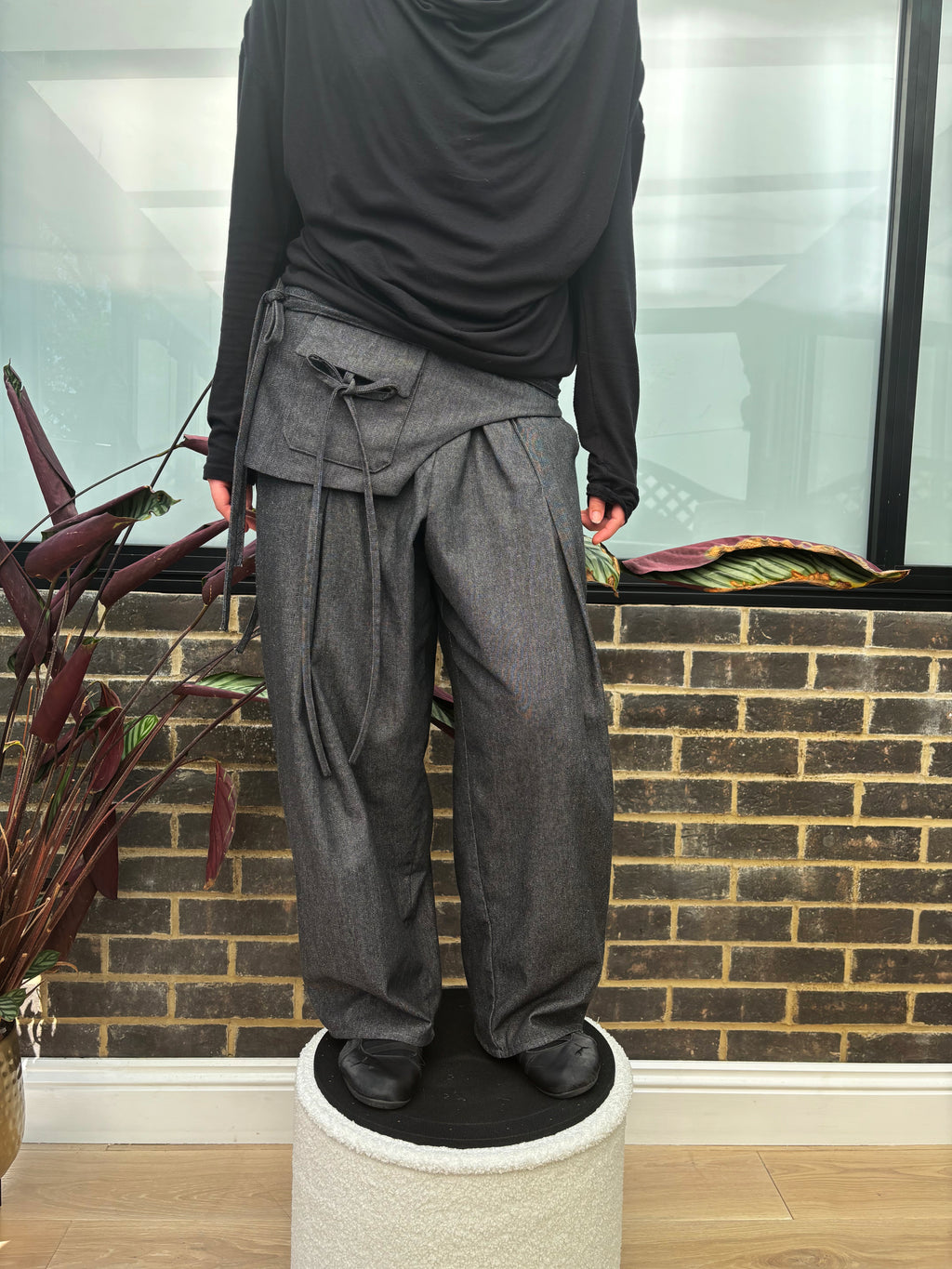 Aya Kaya Trousers Set in Denim