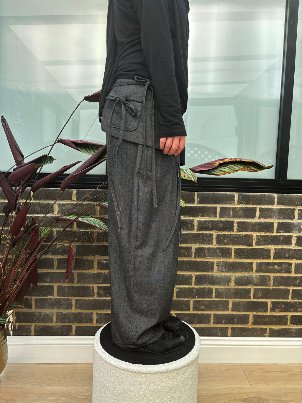 Aya Kaya Trousers Set in Denim