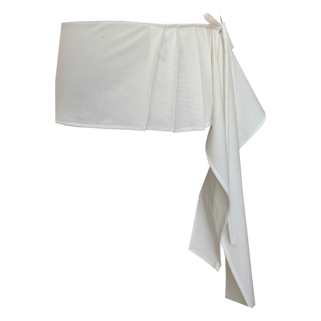 STUDIO SAMPLE S/S Layers: White Pleat Layer Skirt