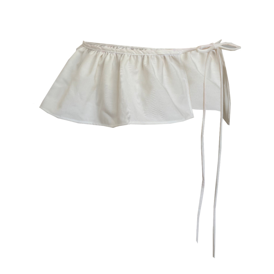 STUDIO SAMPLE S/S Layers: White Ruffle Layer Skirt