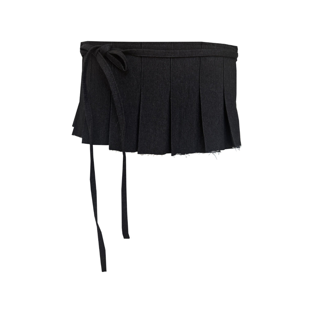 STUDIO SAMPLE S/S Layers: Denim Pleat Layer Skirt