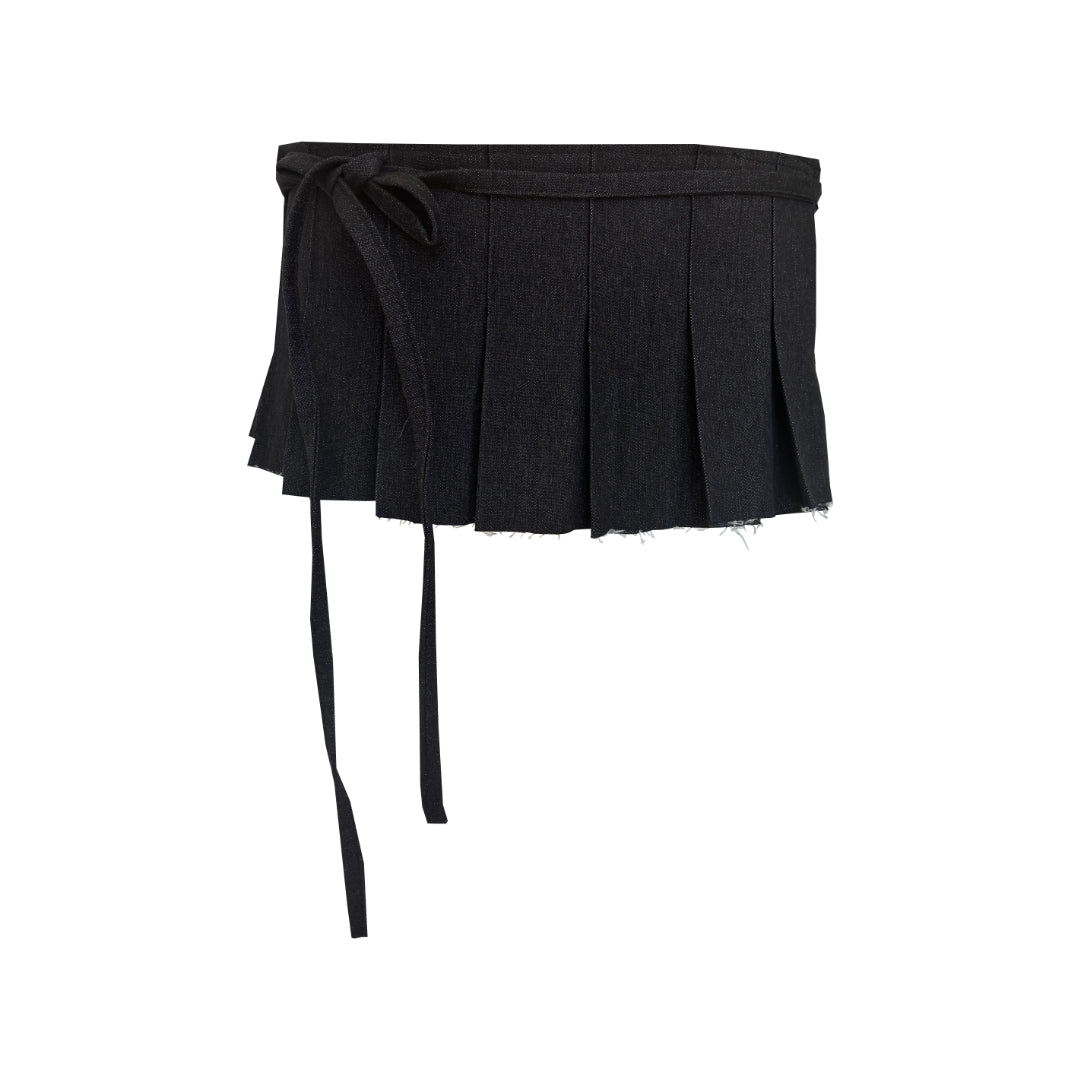 STUDIO SAMPLE S/S Layers: Denim Pleat Layer Skirt